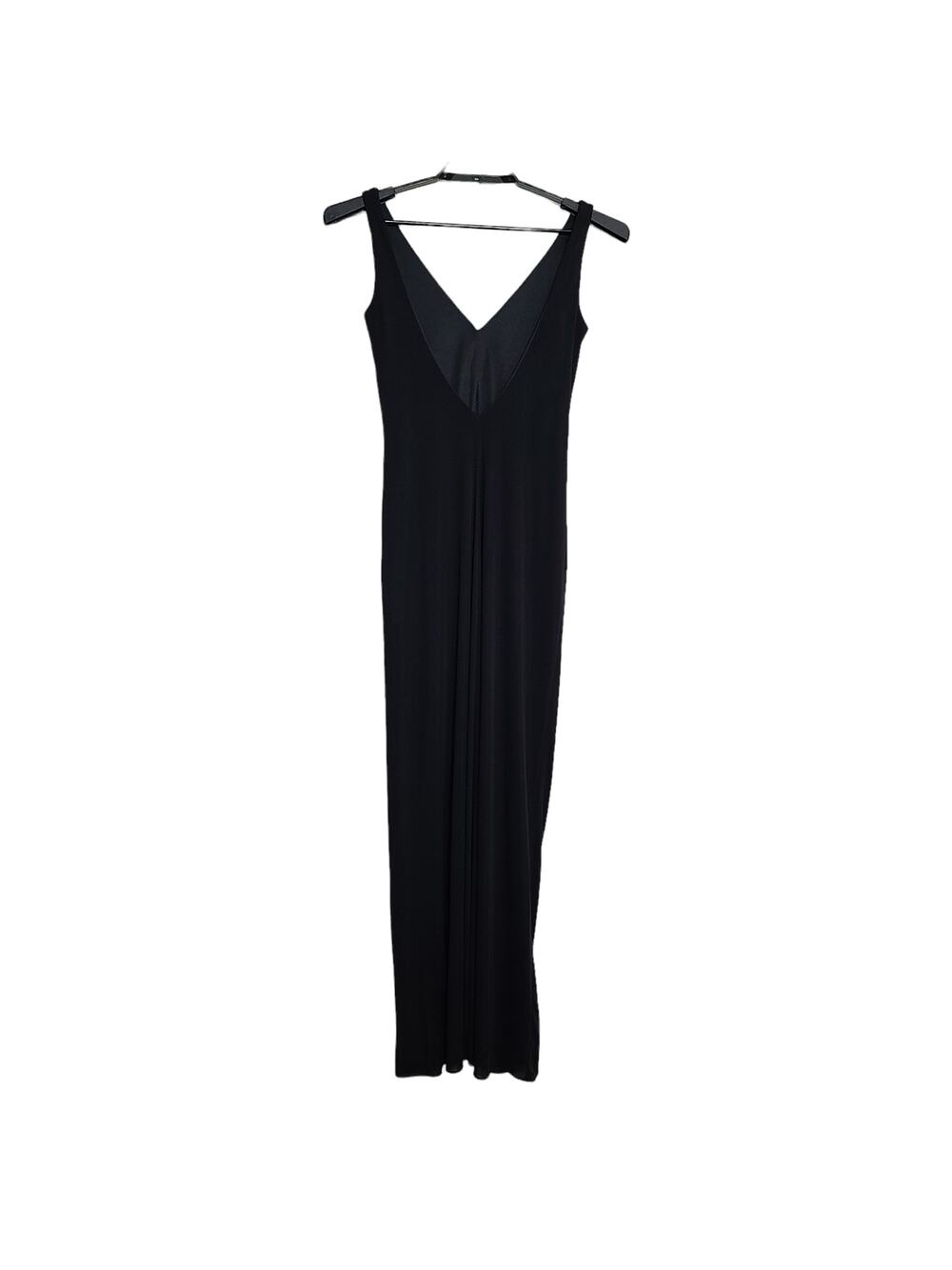 Vintage Cache Dress Maxi Size 10 90s Y2K Black Sleeveless Long